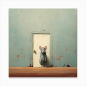 Rat In The Door Canvas Print