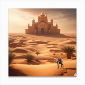 Sand Castle In The Desert 3 Canvas Print