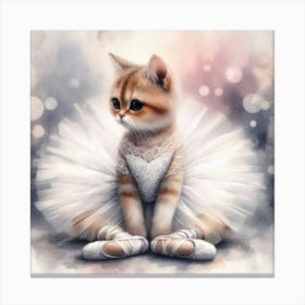 Ballerina Kitten 1 Canvas Print