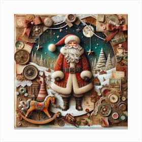Santa Claus and Christmas 1 Canvas Print