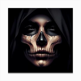 Skull Face Canvas Print