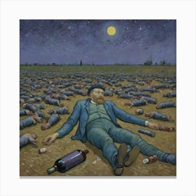 Whiskey Fields Forever: Twilight’s Piggy Riot The Dead Canvas Print