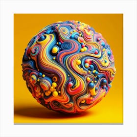 Melted Ball Canvas Print