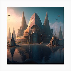 City In The Sky Canvas Print