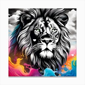 Lion Painting 9 Canvas Print
