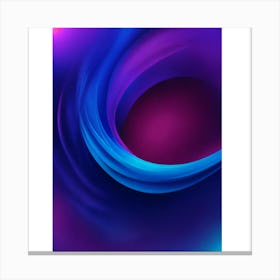 Abstract Blue And Purple Swirl Canvas Print