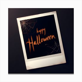 Halloween E Card Canvas Print