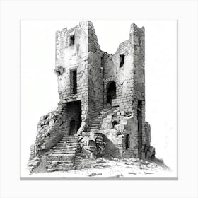 Ruins Of A Castle 2 Canvas Print