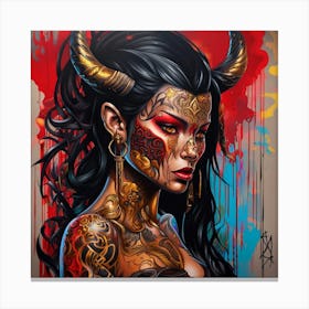 Devil Woman Canvas Print