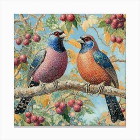 Birds On A Branch Art 27 Canvas Print