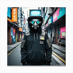 Cyberpunk Hoodie Canvas Print