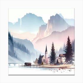 Landscape Painting 79 Canvas Print