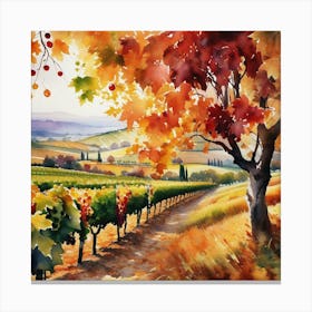 Autumn In Tuscany 2 Canvas Print