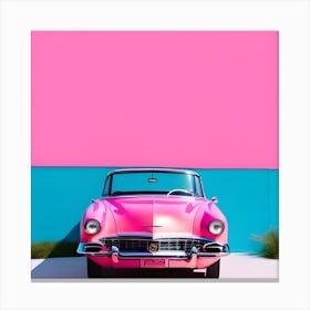 Pink Car 1 Canvas Print