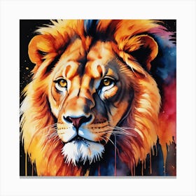 Lion Painting Canvas Print