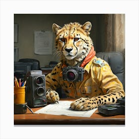 Cheetah Photographer Canvas Print