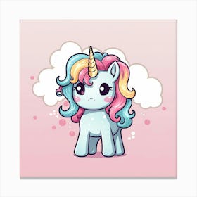 Cute Unicorn 219 Canvas Print