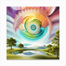 psychedelic skies Canvas Print