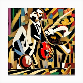 Jazz Musician Canvas Print