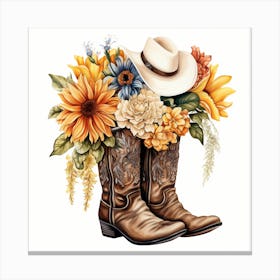 Cowboy Boots Canvas Print