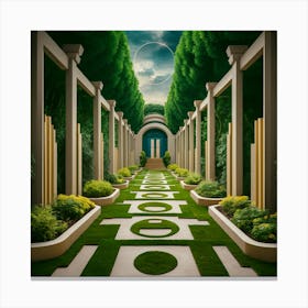 Art Deco Pathway Canvas Print