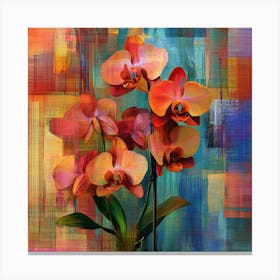 Orchids In A Vase 1 Canvas Print