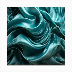 Blue Silk Background art print Canvas Print