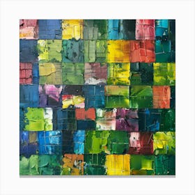 Colorful Squares Canvas Print