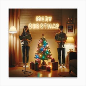 Merry Christmas Canvas Print