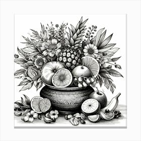 Fruit In A Bowl 1 Canvas Print