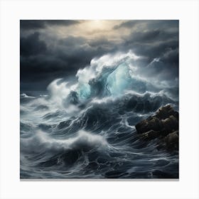 Stormy Sea 1 Canvas Print