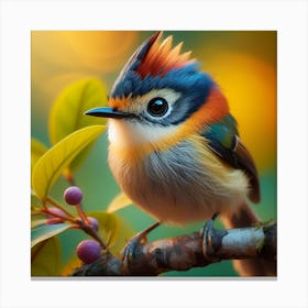 Colorful Bird Canvas Print