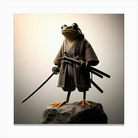 Samurai Frog Canvas Print