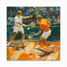 A Tennis Tournament Oil Painting Illustration 1718671492 3 Canvas Print