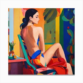 Woman In A Bikini 13 Canvas Print