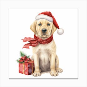 Christmas Labrador Retriever 2 Canvas Print