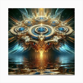 Psychedelic Fractal Canvas Print