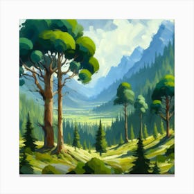 Landscape Painting 1 Canvas Print