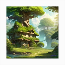 Fairy House 1 Canvas Print