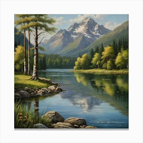 Mountain Lake 4 Canvas Print