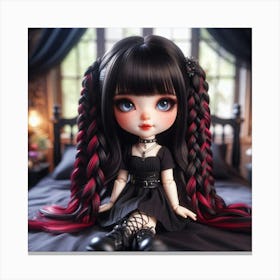 Goth Doll Canvas Print