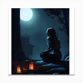 Night In The City Canvas Print