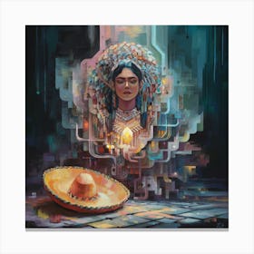 Mexican Woman Canvas Print