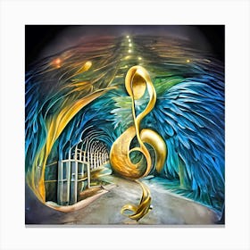 Angel Hall Of Music Canvas Print