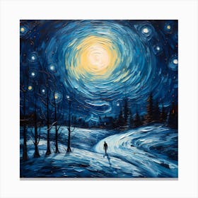 Midwinter Night's Palette Canvas Print