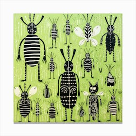 Bugs Print Toile