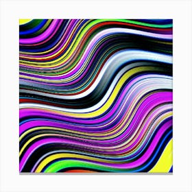 Abstract Wavy Lines 1 Leinwandbild