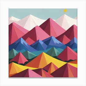 Abstract Mountains Canvas Print