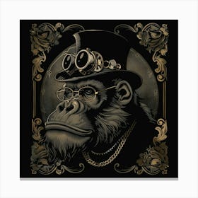 Steampunk Gorilla 26 Canvas Print