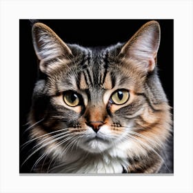 Portrait Of A Cat 1 Canvas Print